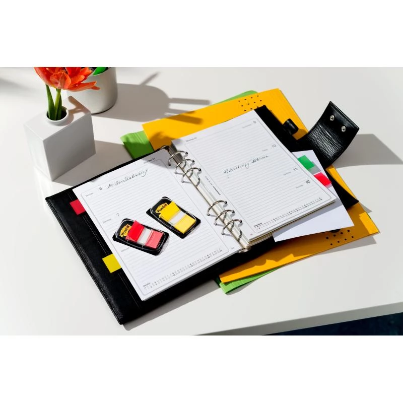 3M Post-it Index Rosa, estrecho, 50 marcadores adhesivos dimensiones, 25,4 x 43,2 mm, en dispensador desechable (I680-21)