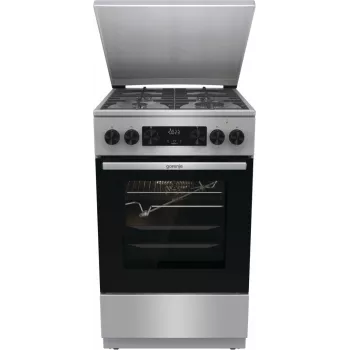 Gorenje GKS5C71XF cocina independiente con horno Plata