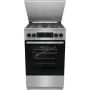 Gorenje GKS5C71XF cocina independiente con horno Plata