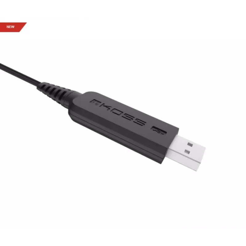 Koss CS200 Headset USB con cable diadema Llamadas/Música USB Type-A Negro