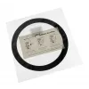 Filtro antipolvo DEMCiflex 120 mm redondo, negro/blanco para ventiladores de caja y aberturas de ventilación