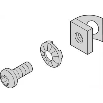 SCHROFF Material de montaje para el exterior del armario - Juego de fijación T-NUT (4X) (27230144)