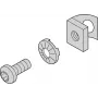 SCHROFF Material de montaje para el exterior del armario - Juego de fijación T-NUT (4X) (27230144)