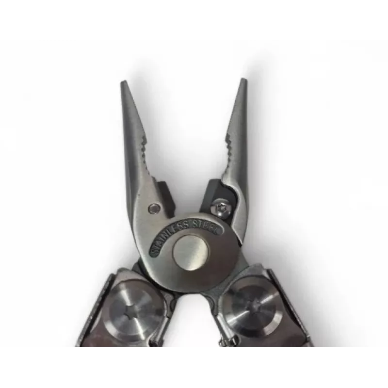 Multitool AZYMUT Giewon FS Fire Starter multiusos con 19 herramientas, piedra de fuego, silbato, funda de cinturón (H2038A)