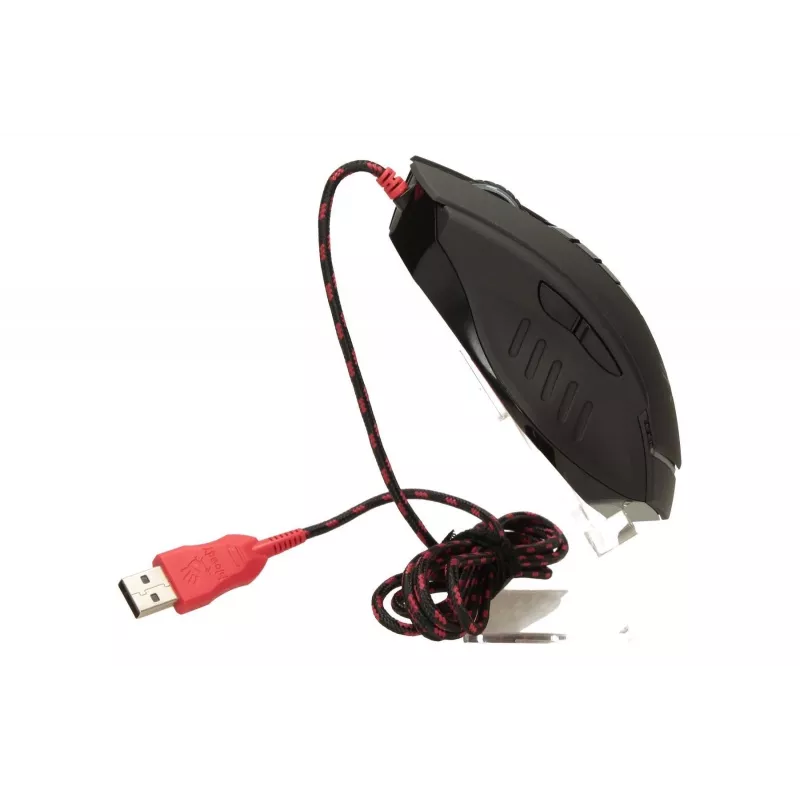 Ratón gaming A4Tech Bloody V8m — 3200 DPI, 8 botones, V-Track óptico, USB Type-A, negro