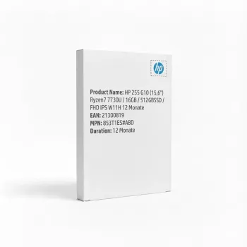 HP 255 G10 (15,6) Ryzen7 7730U/16GB/512GBSSD/FHD IPS W11H 12 meses - distribución del teclado posiblemente alemán