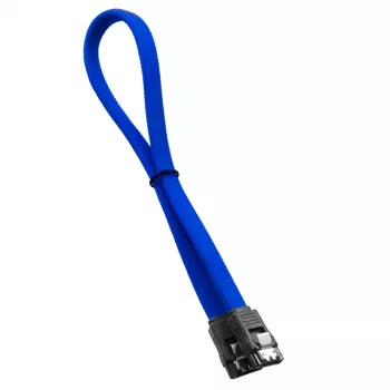 CableMod ModMesh - cable SATA - Serial ATA 150/300/600 - SATA (M) a SATA (M) - 60 cm - azul (CM-CAB-SATA-N60KB-R)