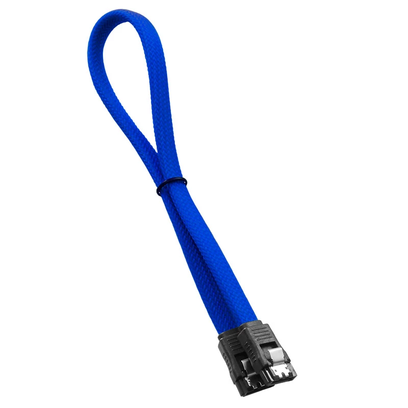CableMod ModMesh - cable SATA - Serial ATA 150/300/600 - SATA (M) a SATA (M) - 60 cm - azul (CM-CAB-SATA-N60KB-R)