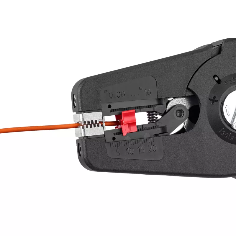 Pelacables automático PreciStrip16, Alicate pelacables negro/rojo, cortacables integrado