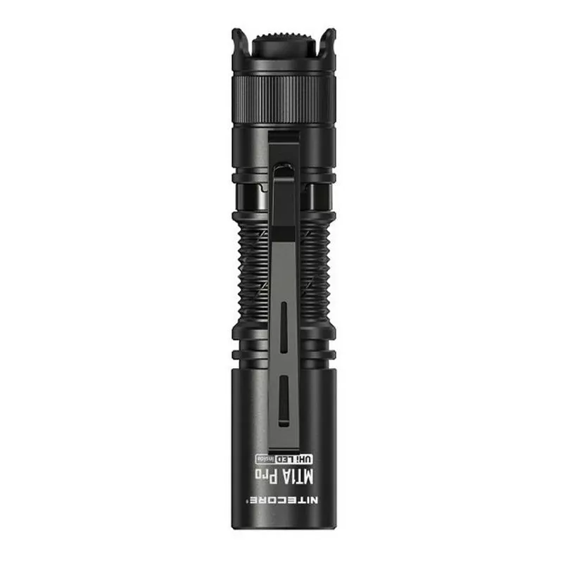 Linterna de mano Nitecore MT1A Pro — LED 50 lm, recargable por USB, 1100 mAh, aluminio, impermeable, resistente a impactos, negra
