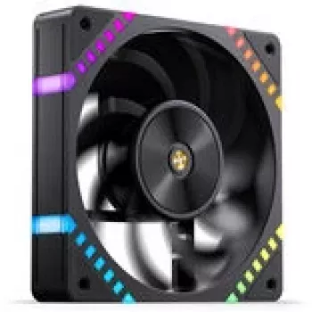 Ventilador de caja Jonsbo HF2-120 Reverse Blade PWM ARGB 120mm Negro, control PWM, iluminación ARGB
