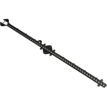 Puente de montaje 1m paso de rejilla 10mm plástico negro (19805220)
