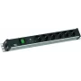 Regleta de enchufes Bachmann 800.3937 19Z 1,5HE con 6 tomas CEE7/3