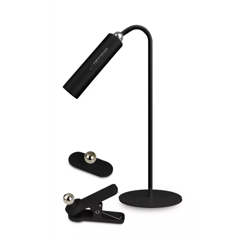 Esperanza ELD118K lámpara de escritorio LED 3en1 negra