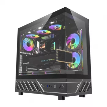 Caja de PC DarkFlash DS950 (negra) – Compatible con Midi-Tower ATX