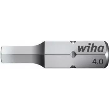 Punta de destornillador Wiha 7013 Z – 5,0 mm acero, 25 mm de longitud, vástago hexagonal de 1/4