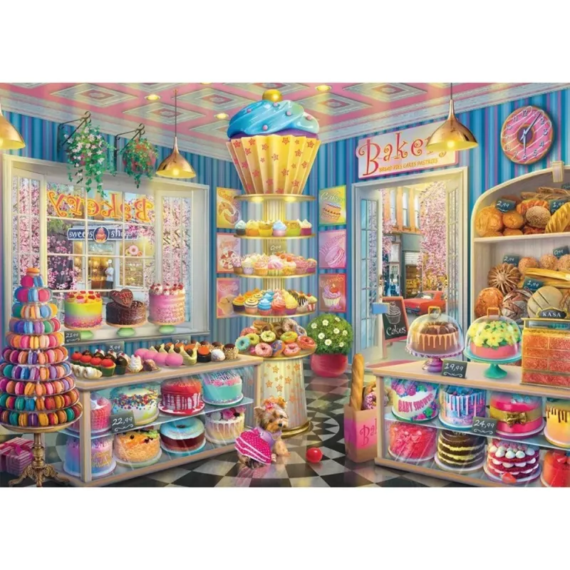 Panadería colorida, puzzle 1000 piezas