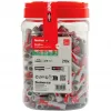 Taco fischer DUOPOWER 10x50 BigBox gris claro/rojo 210 piezas reutilizable (570550)