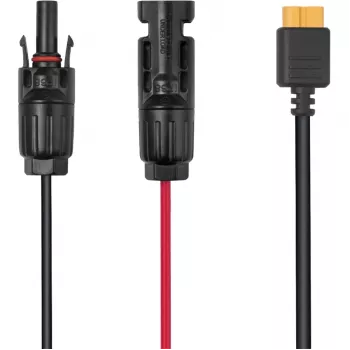 Cable EcoFlow LMC4-XT60I-2,5M para paneles solares, conector XT60i, 2,5 m, negro/rojo