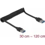 Cable USB DeLOCK 85348 USB 3.2 Gen 1 1,2 m USB A negro