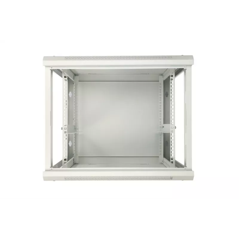 Armario rack Extralink 12U 600x450 ASP gris montaje en pared, puerta metálica