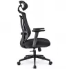 Silla de oficina Sharkoon OfficePal C10 – negra, diseño ergonómico, altura ajustable