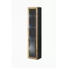 Conjunto de armarios de salón Cama VIGO 3 negro/roble wotan