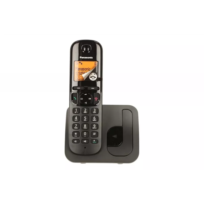 Panasonic KX-TGC 210 PDB Teléfono DECT Negro con identificación de llamadas