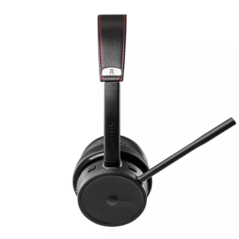 Auriculares Tellur Voice Pro inalámbricos para call center negros TLL411007