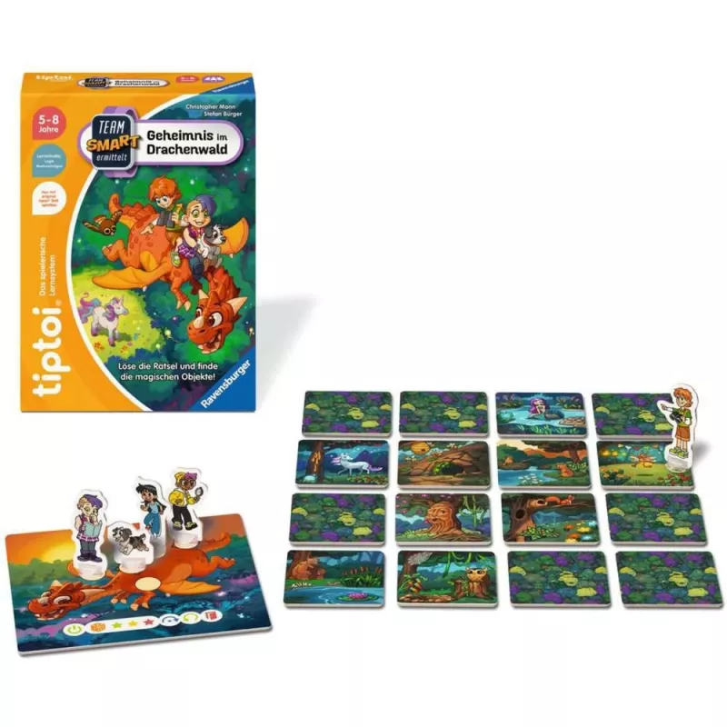 tiptoi Equipo SMART investiga: El secreto del bosque de dragones, juego de mesa
