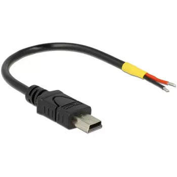 Cable USB DeLOCK 85251 Mini-USB B 0,1 m negro