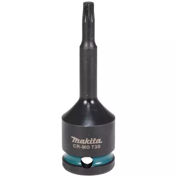 makita Impact Black 1/2 Torx vaso de llave de impacto Tamaño: T30 Longitud: 78,0 mm (E-19794)