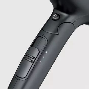 Secador de pelo SEVERIN HT 0159 — 1600 W, doble tensión 110/220–240 V, 2 velocidades, botón de aire frío, cable de 1,8 m, negro