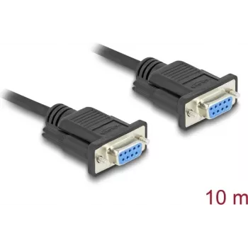 Cable serie DeLOCK 86827 negro 10 m DB-9