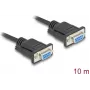 Cable serie DeLOCK 86827 negro 10 m DB-9
