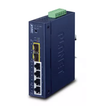 Switch gestionado PLANET Industrial L2/L4 4 puertos Gigabit Ethernet 10/100/1000