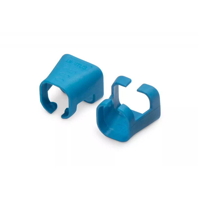DIGITUS - Clips para cables con codificación por colores - para cables de parcheo - azul (paquete de 100) (A-CC-B)