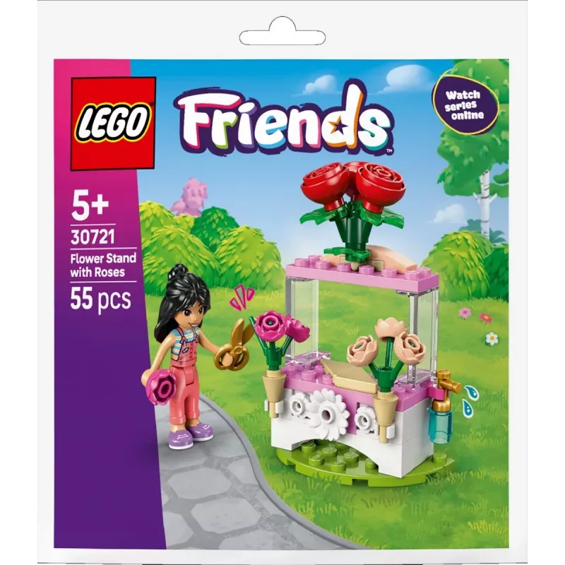 Blocks Friends 30721 Soporte de flores con rosas