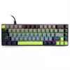 Teclado mecánico MEDIA-TECH MT1260 Red Core MX60, factor de forma 60%, interruptores CHERRY MX Red, iluminación RGB, USB, verde