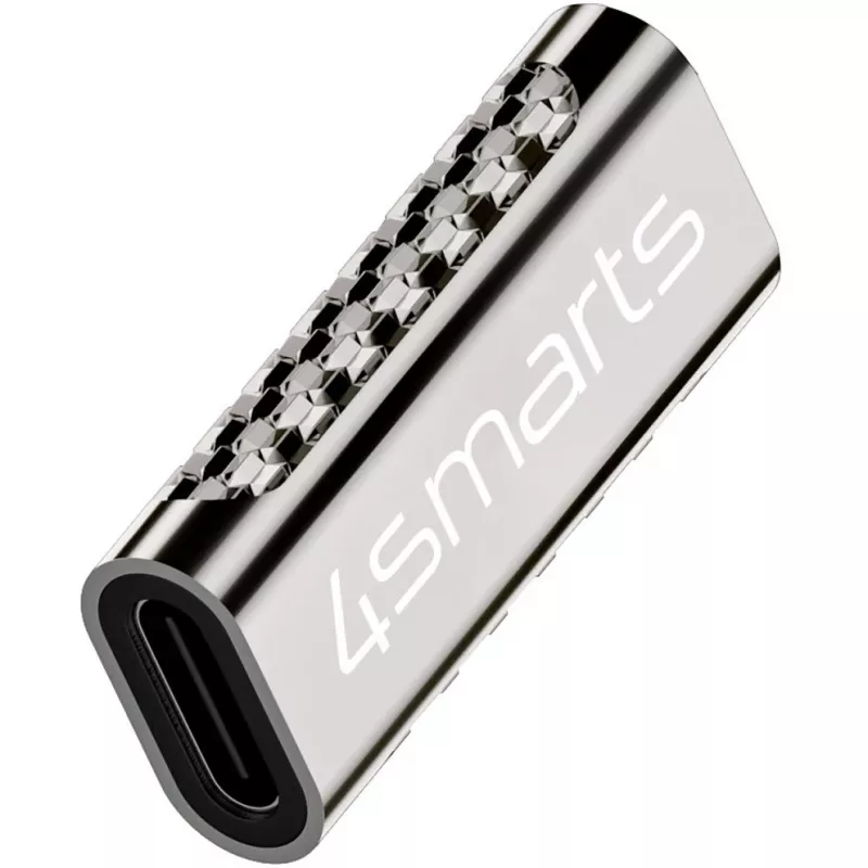 Adaptador de cable 4smarts 540464 USB-C a USB-C plateado