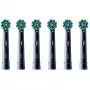 Cabezales de recambio Oral-B Pro CrossAction CleanMaximizer, negro, 6 uds.