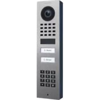 Videoportero DoorBird D1102KV — acero inoxidable, 1080p, teleobjetivo, 140° horizontal, IP65, IK08