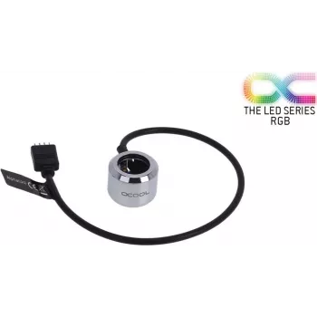 Alphacool Aurora HardTube Anillo LED 16mm Cromo - RGB (15354)