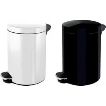 Cubo de basura de pedal de cosmética con iones de plata Helit 5 L de capacidad