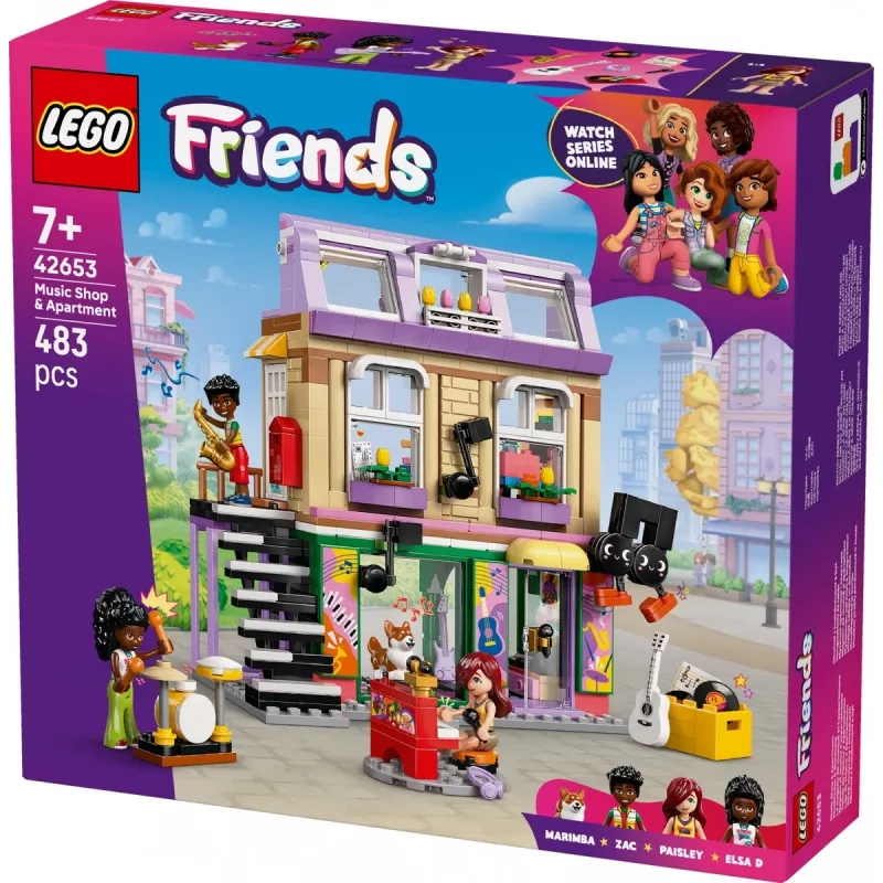 LEGO FRIENDS 42653 Tienda de música y piso