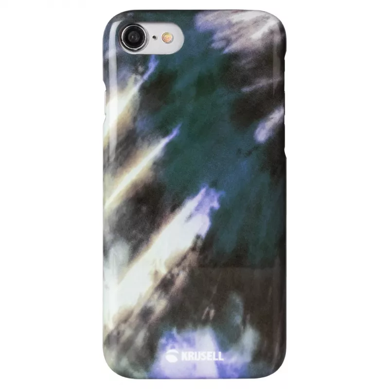 Funda protectora con tapa abatible Krusell Limited para Apple iPhone 8/7 – diseño twirl earth