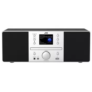 JVC RD-E874B Sistema de audio All-in-One, radio Internet/DAB+/FM, CD, Bluetooth, 20 W, negro