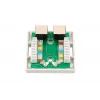 Toma de red de superficie Extralink EX.9649 — 2x RJ45 Cat5e STP