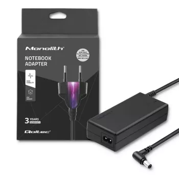 Qoltec 50070 fuente de alimentación 90W | 19V | 4,74A | 5,5*2,5 | +cable de alimentación