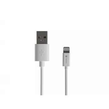 Cable Lightning Natec Prati (macho)->USB-A (macho) 2 m MFi blanco NKA-2149